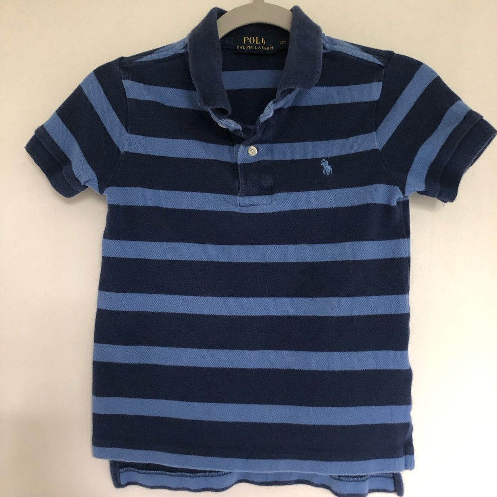 Stripe short sleeve Polo, size 3T